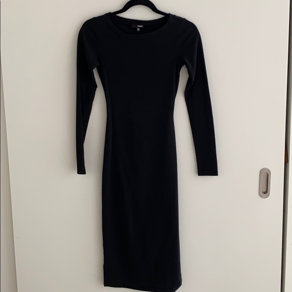 Aritzia/Wilfred Black Body Con Dress, Size XXS